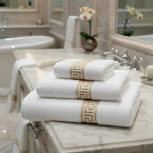 450GSM Hotel Collection Greek Key Hand Towel