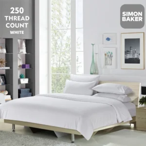 Egyptian Cotton Stripe 250TC 3-Piece Duvet Set (Duvet Cover + 2 Plc) - (60% E.C. / 40% Polyester)