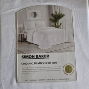 Organic Bamboo Cotton Duvet Cover + 2 Pillowcases