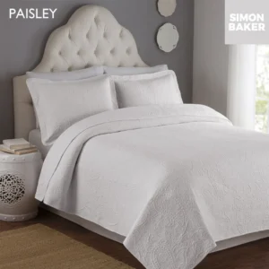 Paisley Quilted Bedspread (incl 2 Plc)